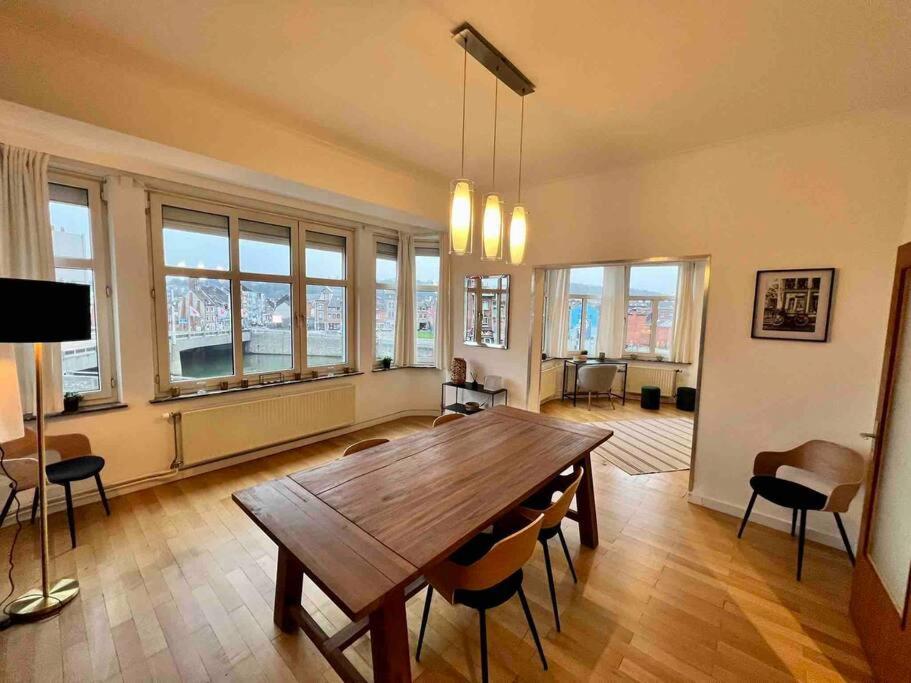 Bellevue - Grand Appartement Pour 5 Sur Les Quais De La Meuse Liège Kültér fotó